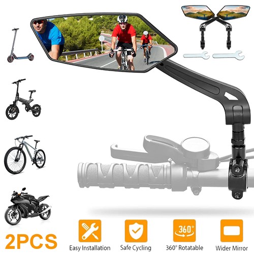 2pcs bike mirrors bicycle - mirrors,