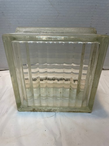 Vintage glass block x - vintage,