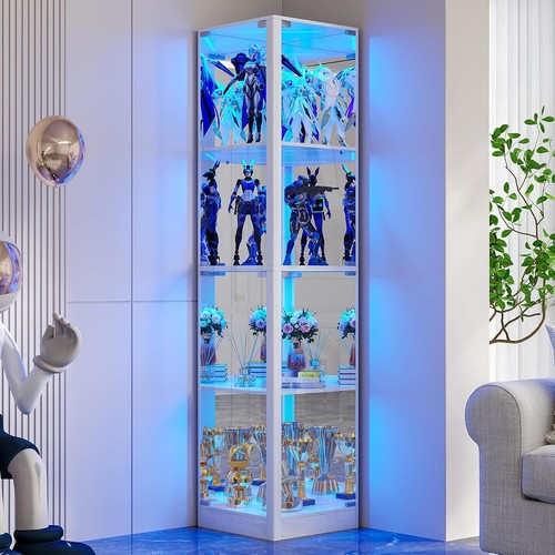 Corner display cabinet with - display,