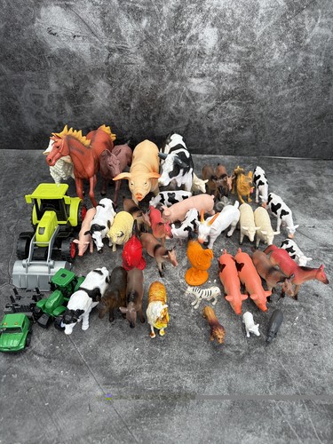 Plastic toy farm animals - toy,