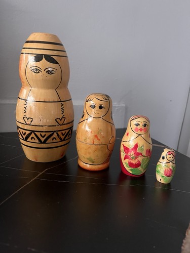 Vintage russian dolls set - dolls,