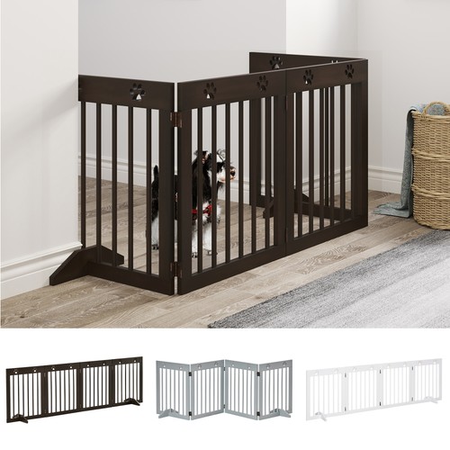 Pawhut pet gate - pet, wooden
