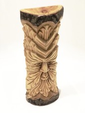 Green man wood carving - man, 30cm