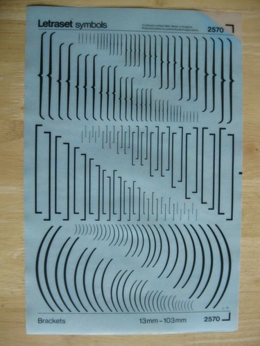 Letraset symbols brackets - 1,