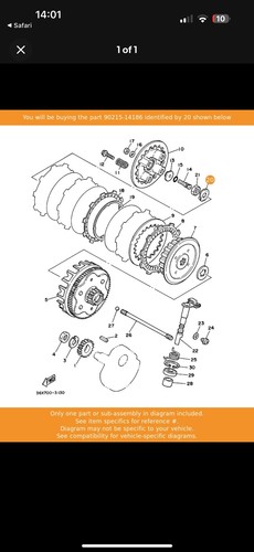 Yamaha washer lock - yamaha, washer,