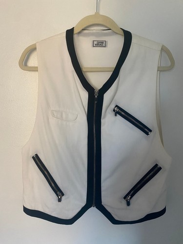 Gianni versace cotton vest - cotton, s/s