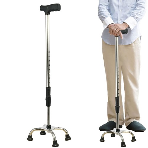 Steel quad cane - quad, prong