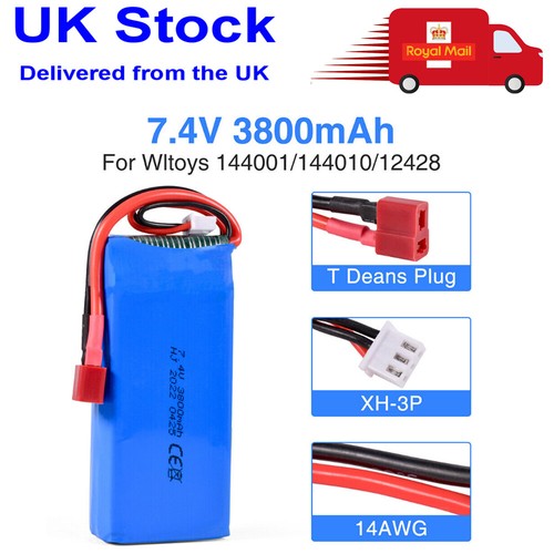 3800mah 2s lipo - 7.4v, rc