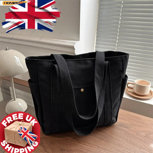 Large capacity canvas tote bag - canvas,