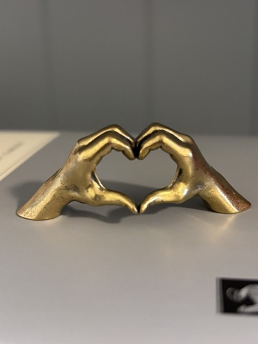 Solid brass love gesture - solid,