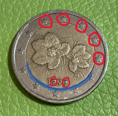 Euro misprint 1999 - 💥2,