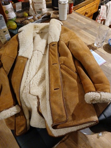 Genuine leather sheepskin - genuine, coat