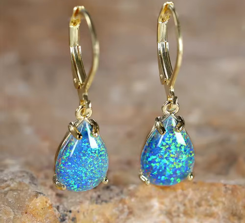 9ct gold opal white - gold,