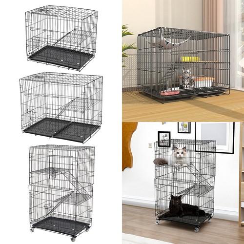 Layer cat cage folding pet - folding,