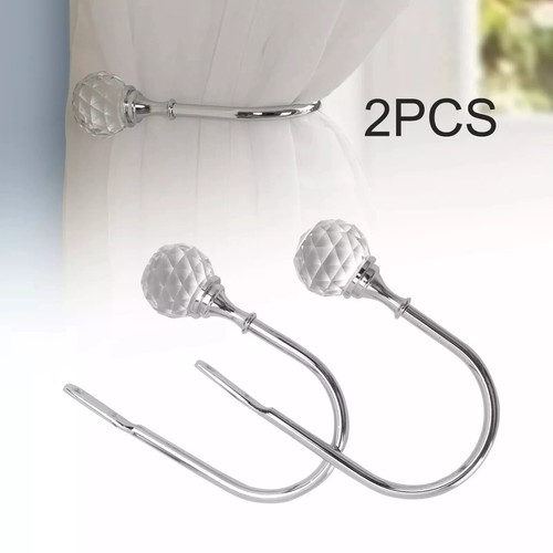 2pcs silver metal crystal - silver,