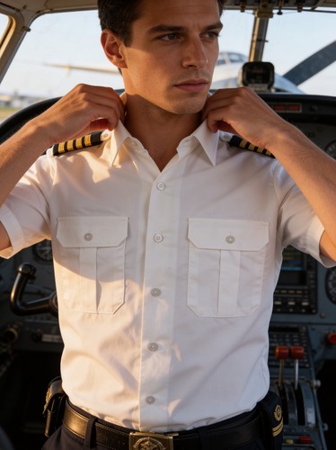 White aviator style - white, pilot