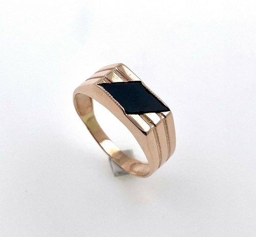 Men signet ring 333 gold - 333,