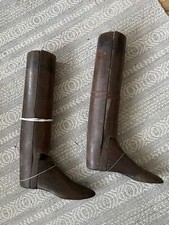 ANTIQUE WOOD BOOT TREES APPROXIMATELY SIZE 7 WITH IMPERFECTIONS 