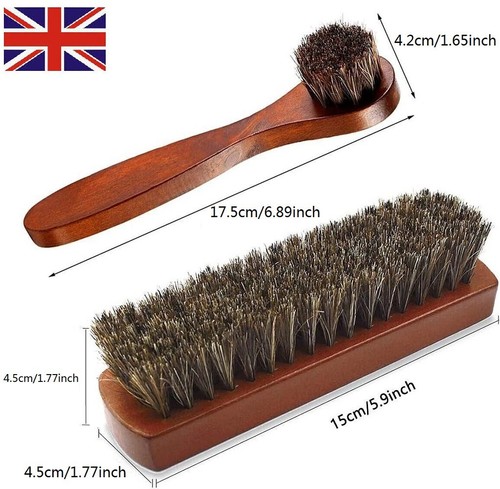 Piece horsehair shoe brush - horsehair,