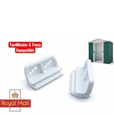 2 x Metal Shed Rails Door