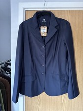 Ladies Requisite Navy Blue Soft Shell Show Jacket Size 14 £200 Price Tag