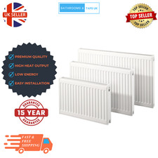 E-RAD Type 22 Compact Double Panel Radiator White Steel Central Heating