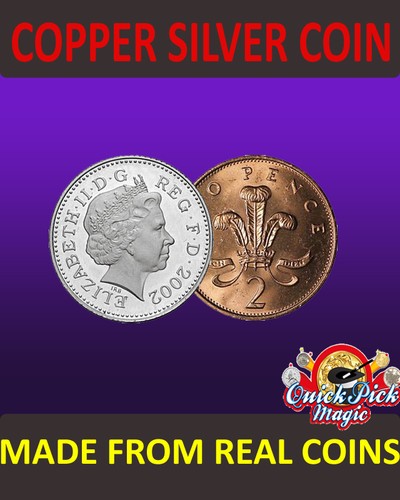 Copper silver coin 10p - copper,