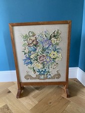 Vintage 1930s Tapestry Wooden