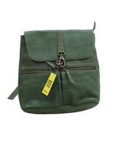 Fat Face Women's Bag Green Leather with Polyester Backpack