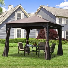 3m x 3m Garden Gazebo Metal