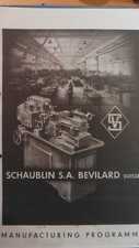 SCHAUBLIN  Manufacturing Program Catalogue