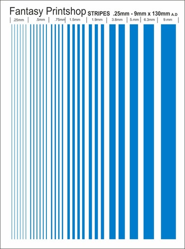 Mid blue coloured - stripe, sets