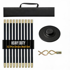 12 PCS Drain Rods Set 9m