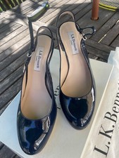 LK Bennett Navy patent shoes