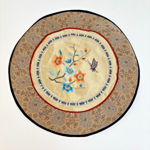 1950 chinese silk embroidery - 1950,