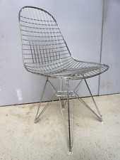 Vintage Vitra Eames Design Chair Wire Chair Chrome (F025-374)