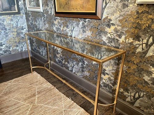 Glass console table clear - console, table.