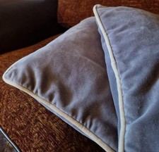 2 IKEA Sagalie Grey Velvet