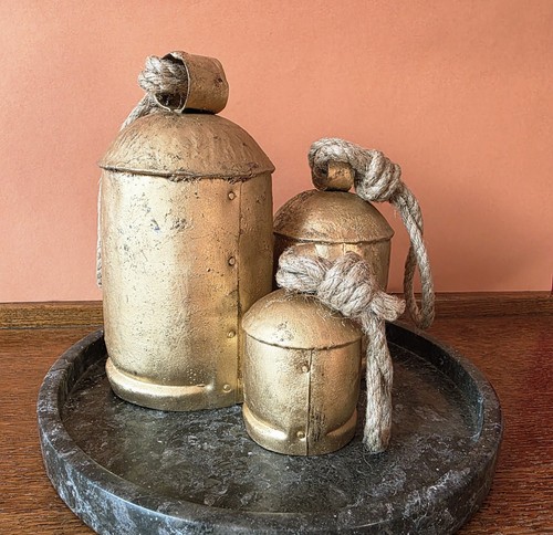 Set giant iron bells - set,