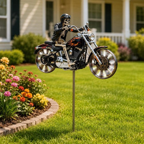 Metal star garden windmill - metal,
