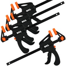 4 x 103mm Jaws Ratchet Trigger/G/Speed Clamps Woodworking Carpentry DIY HOME UK