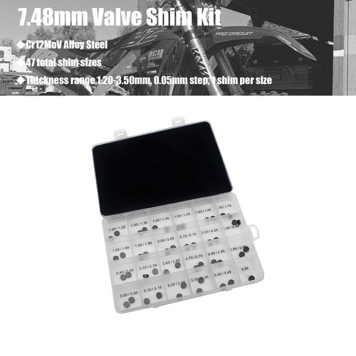 47pcs 48mm valve shim kit - valve,