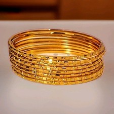 22k gold plated Indian bangles