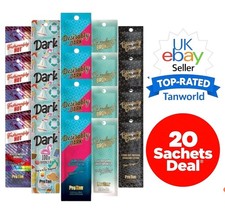 New PRO TAN Sunbed Salon Tanning Lotion Cream Re-Sale Package Deal 20 Sachets