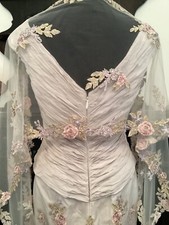 Ian Stuart Mother Of The Bride Embroidered Floral Lace Wedding Outfit UK 14