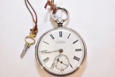 1885 H. Samuel Manchester Pocket watch Sterling Silver 16s 7J Fusee