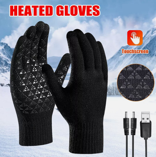 Electric heated gloves usb - heated,