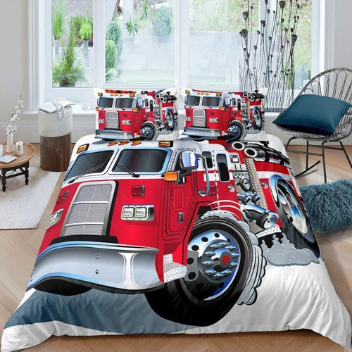Fire engine cartoon bedding - cartoon,