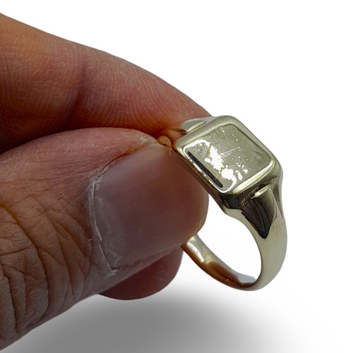 9ct gold signet - gold,