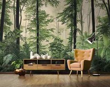 Green WALLPAPER Living room mural 312x219 cm forest trees feature wall paper